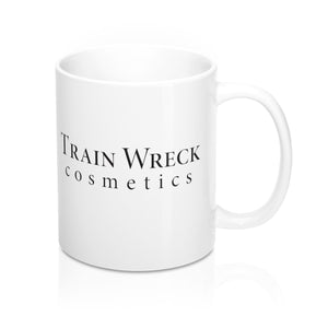 Train Wreck Cosmetics White Coffee Cup