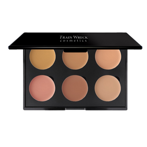 Train Wreck Cosmetics Revolutionary Corrector Palette 6 Well for medium and olive skin tones