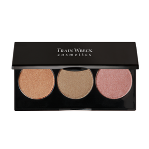 Train Wreck Cosmetics Revolutionary Face Hilite trio for olive or dark skin